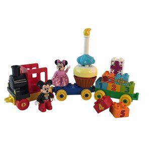 Lego Duplo Mickey & Minnie Birthday Parade 10597 Number Train Disney Incomplete